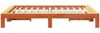 vidaXL Massivholzbett ohne Matratze Wachsbraun 150x200 cm Kiefernholz 3308737 Bild 5