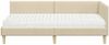 vidaXL Eckbettgestell mit Matratze Sonstiges 2 pcs Creme Stoff 3393731 Bild 5
