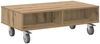 vidaXL Beistelltisch mit Rädern Artisan-Eiche 90 x 50 x 30 cm 891023 Bild 2