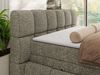 Boxspringbett NIRA KING, Doppelbett mit Fußteil, 7-Zonen Multipocket-Matratzen und Topper, Schlafzimmerbett - 160 x 200 cm - Grau Struktur - H3 Bild 4