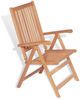vidaXL Verstellbare Gartenstühle 2 Stk. Massivholz Teak 43029 Bild 2