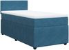 vidaXL Boxspringbett mit Matratze Blau 100x200 cm Samt 3289960 Bild 3