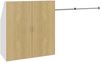 VCM Kleiderschrank Dacho M 922539 Weiß / Honig-Eiche B. 90 x H. 100 x T. 50 cm Bild 2