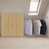 VCM Kleiderschrank Dacho M 922539 Weiß / Honig-Eiche B. 90 x H. 100 x T. 50 cm Bild 4