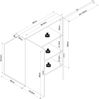 VCM Kleiderschrank Dacho M 922539 Weiß / Honig-Eiche B. 90 x H. 100 x T. 50 cm Bild 5