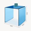Beistelltisch Varlofrek Glas 50x50x50 cm Blau [en. casa] Bild 2