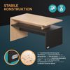 CASARIA® Couchtisch mit Ablage Stauraum Holz Grau Wohnzimmertisch Bild 5