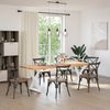 vidaXL Esstisch Beine 2 Stück Weiß 70x(72-73,3) cm Stahl 4012725 Bild 3