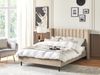 Bett mit Lattenrost VILLETTE 140 x 200 cm Samtstoff Beige Bild 3