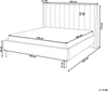 Bett mit Lattenrost VILLETTE 140 x 200 cm Samtstoff Beige Bild 2