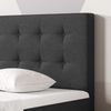 Boxspringbett Köln Plus 140x200 cm Webstoff Anthrazit mit Topper-Optik Bild 3