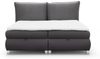 Boxspringbett Schlafzimmerbett VALENTIN 140x200cm Stoff Neve-Vega Anthrazit Bild 2
