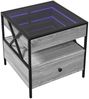 vidaXL Couchtisch mit Infinity-LED Grau Sonoma 50x50x51 cm 847715 Bild 3