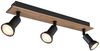 Deckenstrahler, Holz schwarz braun, bewegliche Spots, L 40cm Bild 4