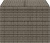 vidaXL Gartentruhe Grau 291L Poly Rattan 365338 Bild 4
