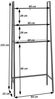 Standregal HWC-K82, Badregal Waschmaschinen-Regal Leiterregal, Industrial Metall Holz 155x64x25cm ~ braun Bild 3