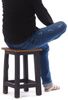 DESIGN DELIGHTS Hocker Sitzhocker MADERO, 48x30cm(HxB) Altholz Holzhocker, massivholz Hocker Bild 3