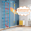 Kinder Kletterwand Heimsportgerät für Kinder bis 100 kg 107 x 83 x 223 cm Blau Bild 5
