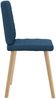 vidaXL Esszimmerstühle 4 Stk. Blau Stoff 3315229 Bild 5