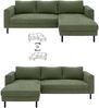 TRENDMANUFAKTUR Ecksofa Amazing II, wahlw. mit Schlaffunktion & Bettkasten, Fuß schwarz, Recamiere beidseitig montierbar, L-Form,in Cord o. Struktur, B: 232 cm Bild 4
