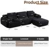 Leawin Sofa Sofa 3-2-1 Sitzer mit Schlaffunktion – Wohnzimmersofa modern & bequem, Bequemes Sofa mit Bettfunktion – modern, kompakt und flexibel nutzbar Bild 1