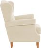 Ohrensessel Katria Bezug Veloursstoff Buche natur / creme 22840 Bild 2