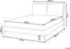 Bett mit Lattenrost MELLE 180 x 200 cm Bouclé Helles Beige Bild 2