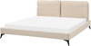 Bett mit Lattenrost MELLE 180 x 200 cm Bouclé Helles Beige Bild 4