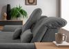 Benformato Sofa Rigatti: Komfortables Mikrofaser-Sofa mit Sitztiefenverstellung, verstellbaren Kopfstützen und Schlaffunktion - In zwei Farben wählbar Bild 4