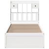 vidaXL Massivholzbett ohne Matratze Weiß 75x190 cm Kiefernholz 3323519 Bild 4