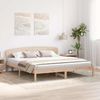 vidaXL Bettrahmen mit Kopfteil Natur 180 x 200 cm Massives Kiefernholz 872053 Bild 3