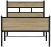 vidaXL Bettgestell ohne Matratze Sonoma-Eiche 100x200 cm Holzwerkstoff 4017285 Bild 4