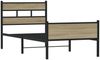 vidaXL Bettgestell ohne Matratze Sonoma-Eiche 100x200 cm Holzwerkstoff 4017285 Bild 3