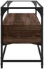vidaXL TV-Schrank mit Glasplatte Braun Eiche 98x35x51 cm Holzwerkstoff 846068 Bild 5