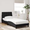 vidaXL Bett mit Matratze "Hanko" Schwarz 80x200 cm Samt 3208564 Bild 3