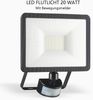 LED Flutlichtstrahler mit Bewegungsmelder Schwarz, 20 Watt, IP54 Bild 2