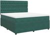 vidaXL Boxspringbett mit Matratze Dunkelgrün 180x200 cm Samt 3292415 Bild 2