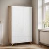andas Kleiderschrank Lund Schlafzimmerschrank Bestseller im skandinavischem Design Garderobenschrank mit Premium Innenausstattung, Breite 120cm Bild 3