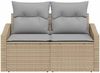 vidaXL Garten-Sofa mit Kissen 123 x 62 x 69 cm Poly-Rattan 42006775 Bild 5