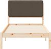 vidaXL Bettgestell mit gepolstertem Kopfteil Taupe 90 x 200 cm 877937 Bild 5