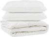 vidaXL Bettdecke mit Kissen 3 pcs Weiß Mikrofaser 3377653 Bild 2