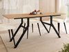 2-in-1 Couchtisch und Esstisch Xorkol Bis (Farbe: Schwarz / Eiche Craft Gold) Bild 3