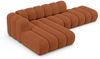 Micadoni Modulares Ecksofa offen Lupine 5-Sitzer Links Chenille Eden Ziegel Bild 3