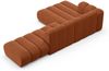 Micadoni Modulares Ecksofa offen Lupine 5-Sitzer Links Chenille Eden Ziegel Bild 4