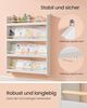 SONGMICS Bücherregal Kinder, Kinderregal mit 4 Ebenen, Spielzeugregal, Wandregal, für Kinderzimmer, Spielzimmer, weiß-naturfarben Bild 2
