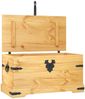 vidaXL Truhe Mexiko-Stil Kiefernholz 91x49,5x47 cm 243747 Bild 2