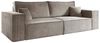 Deine Möbel 24 Sofa PEDRO 255 cm breit Sofa Wohnzimmer Couch Cord, Beige, Hellgrau, Anthrazit, Schwarz 1 Teile Bild 4
