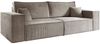 Deine Möbel 24 Sofa PEDRO 255 cm breit Sofa Wohnzimmer Couch Cord, Beige, Hellgrau, Anthrazit, Schwarz 1 Teile Bild 5