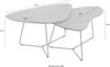 Hela Tische, Couchtisch 2er Set Pisa, Cashmere mit Steinstruktur,Gestell Metall Rundrohr, Ø 87+83cm Bild 4