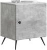 vidaXL Nachttisch Betongrau 43 x 34,5 x 50 cm Holzwerkstoff 895491 Bild 2